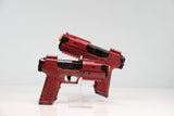 Red Hex Blaster Prop Pistol - Futuristic Costume Gun